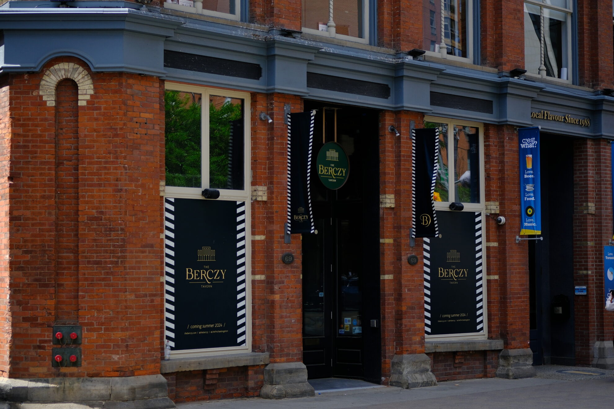The Berczy Tavern exterior — named one of Toronto's best restaurants for 2026 by foodism