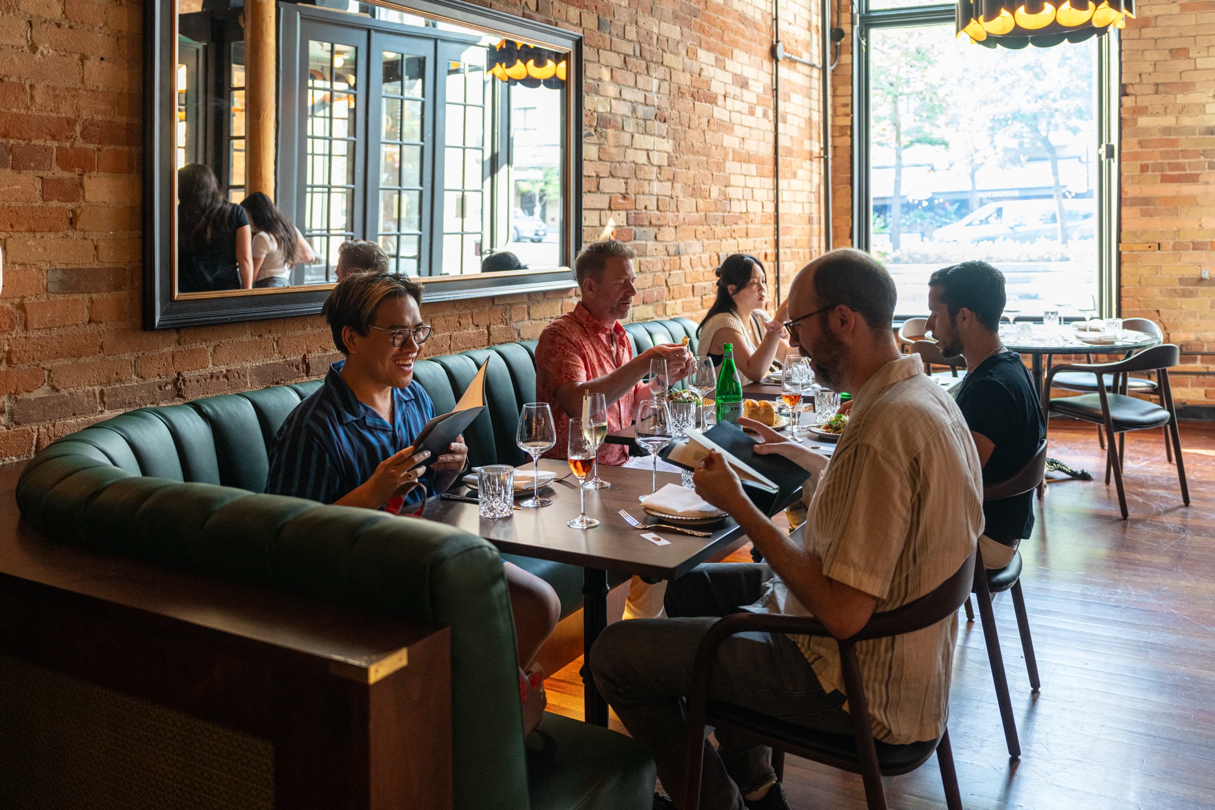 Guests enjoying lunch at The Berczy Tavern