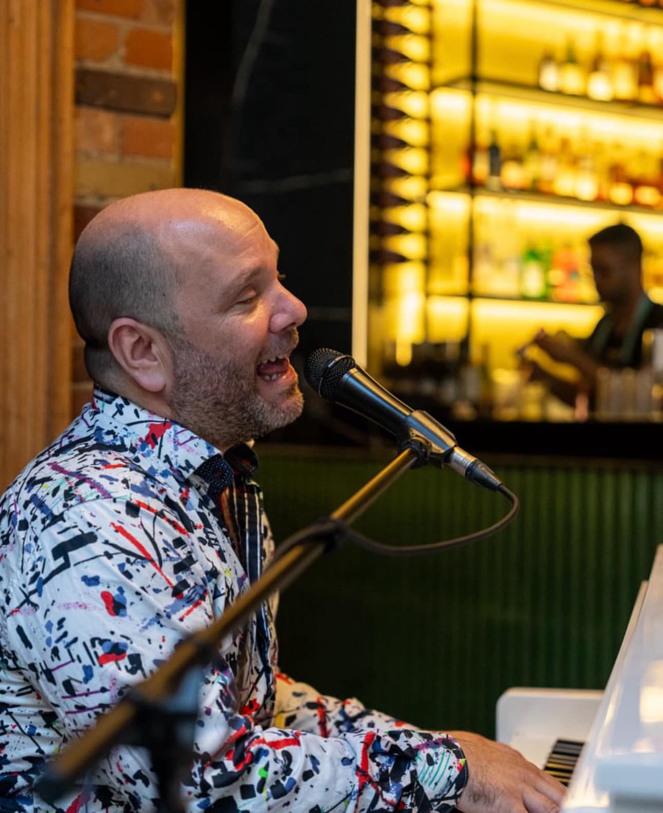 Live piano performer at The Berczy Tavern in downtown Toronto